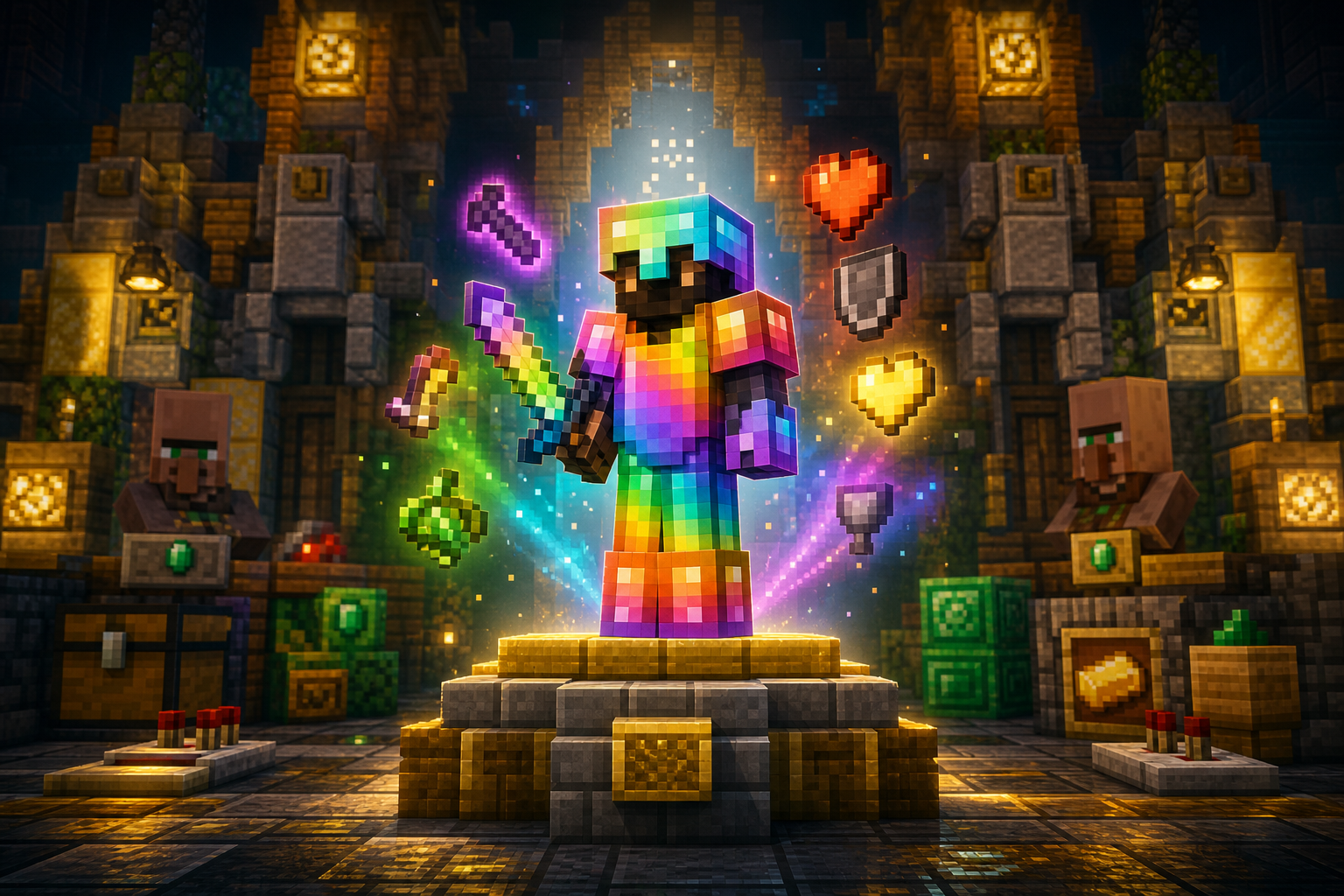 PrismaGuard - Armure Arc-en-Ciel Indestructible