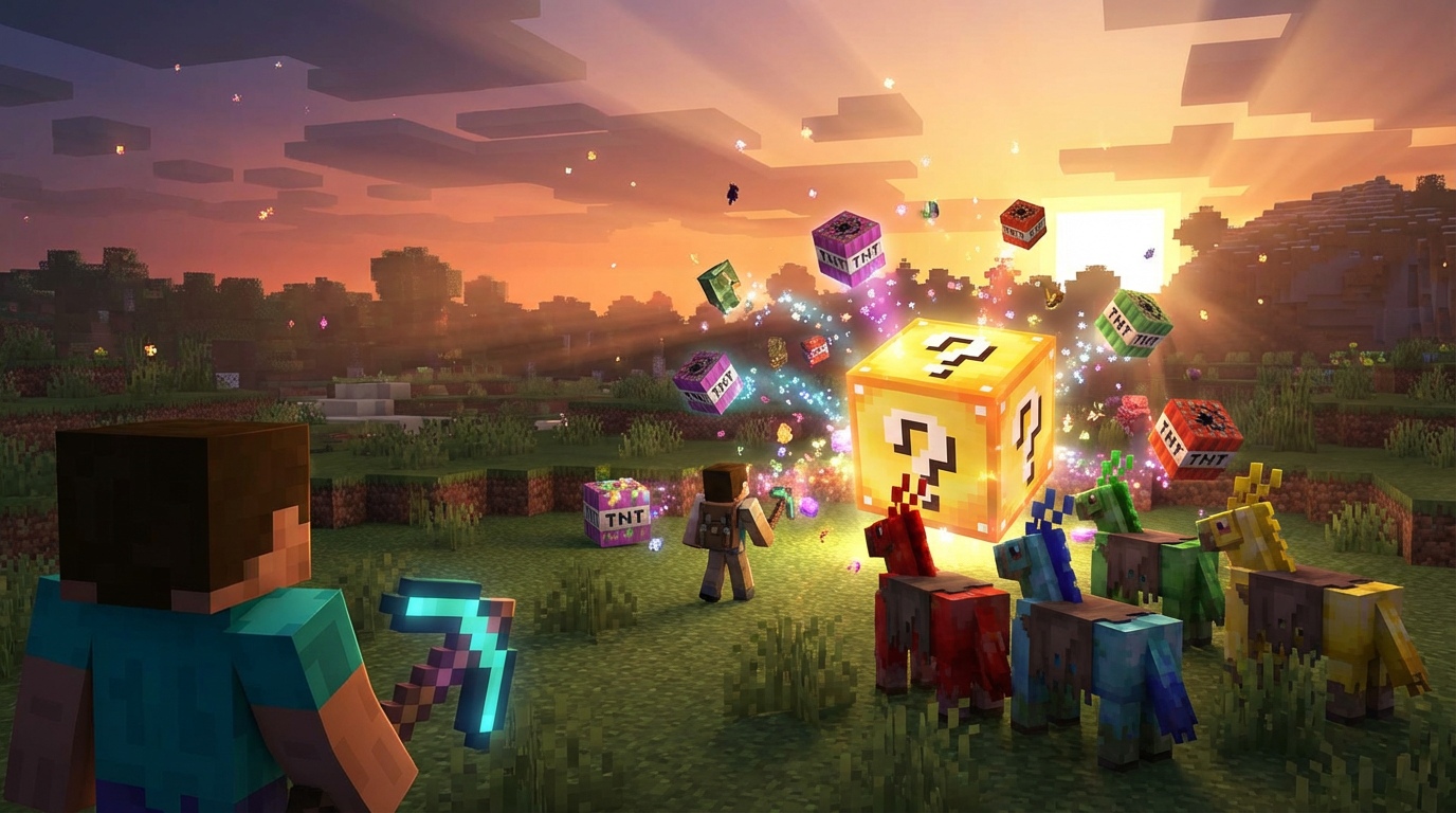 FunPlugin: TNT, Lucky Blocks & Zombie Animals Colorés ! banner